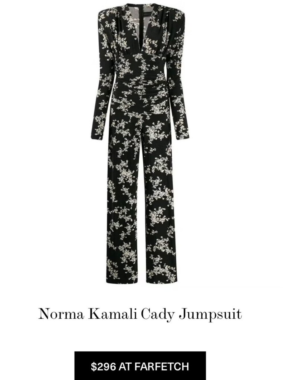 NORMAN KAMALI CADY JUMPSUIT